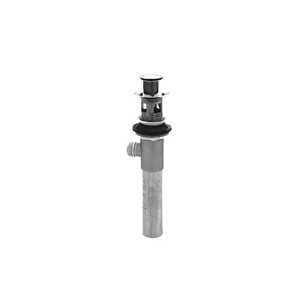 Lavatory Pop-Up Drain Assembly With Overflow in Satin Nickel (Pvd)